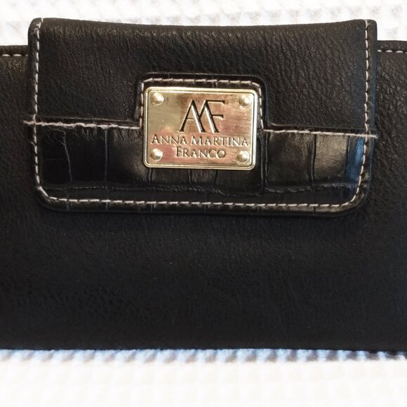 Anna Martina Franco Black Wallet - Picture 2 of 10